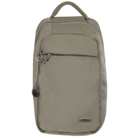 FIB Anti-Theft Slash Proof Backpack Bag w Laptop Pocket RFID Travel - Sand