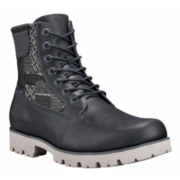 Timberland Mens Kingspoint 6" Leather & Fabric Boots Shoes - Midnight Blue