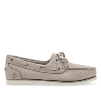 Timberland Womens Classic Boat Shoes Leather - Light Taupe Nubuck