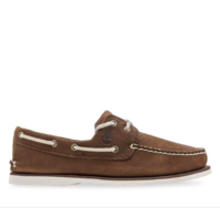 Timberland Mens Classic Boat Shoes Leather - Brown Nubuck