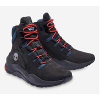 Timberland Mens Madbury Side Zip Waterproof Hikers Shoes - Black Nubuck w/ Blue