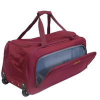 Boyle Trolley Bag Wheeled Travel Luggage Bag Carry-On - Burgundy Red