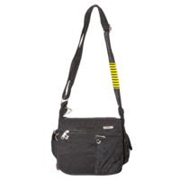 FIB Anti-Theft Slash Proof RFID Crossbody Shoulder Bag Travel Messenger - Black