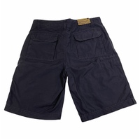 BR Men's 100% Cotton Casual Plain Walking Summer Shorts - Dark Grey 