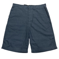 Mens 100% Cotton Summer Shorts - Check Grey