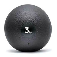 Adidas 3kg Weighted Slam Dead Ball Training Sports Fitness Gym Strength - Black