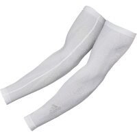 Adidas Compression Arm Sleeves Cover Basketball Sports Elbow Support L/XL White