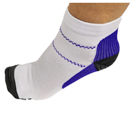AXIGN Medical Compression Running Socks Unisex  - Purple/White