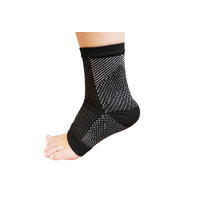 1 Pair AXIGN Medical Plantar Fasciitis Compression Sock Ankle Sleeve Support - Black