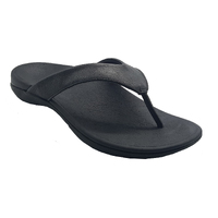 AXIGN 90 Mile Orthotic Arch Support Flip Flops Thongs w Leather Strap Archline