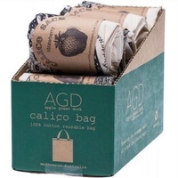 11x APPLE GREEN DUCK Calico Gourmet Bags Eco Enviro Tote Reusable Shopping Bag Bulk