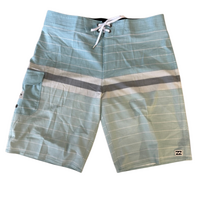 Mens Billabong All Day Heather Stripe Pro Boardshorts 20″ - Turquoise
