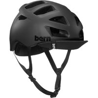 Bern Mens Allston Cycling Bike Helmet w/ Flip Visor - Matte Black - 2XL/3XL