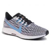 Nike Mens Air Zoom Pegasus 36 Runners Sneakers - White/Blue/Black
