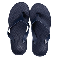 ARCHLINE Orthotic Thongs Arch Support Shoes Medical Footwear Flip Flops - Navy