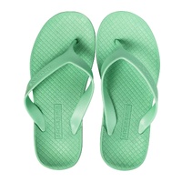 ARCHLINE Orthotic Thongs Arch Support Shoes Medical Footwear Flip Flops - Dew Green	