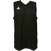 Peak Men's Premium Reversible Basketball Singlet Top Sleeveless Sports - Black/White