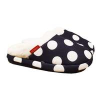 ARCHLINE Orthotic Slippers Slip On Arch Scuffs Pain Relief Moccasins - Polka Dots