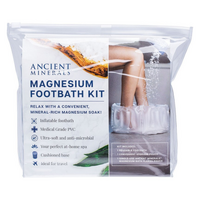 Ancient Minerals Inflatable Magnesium Foothbath Kit with Mag Flakes