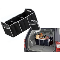 Deluxe Collapsible Car Boot Organiser with Cooler Bag Trunk Storage Bag Folding
