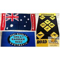 AUSTRALIA Souvenir BEACH TOWEL 100% Cotton Australian Flag 150cm x 75cm
