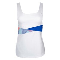EleVen Womens By Venus Williams Drill Tank Top Fitted Tennis Sport - White
