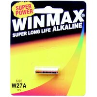 Size W27A Alkaline Battery Super Long Life 12V Battery - 1 Pack