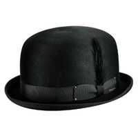 Bailey Mens Harker Bowler Hat Made in USA Fit for Autumn/Winter Season - Black