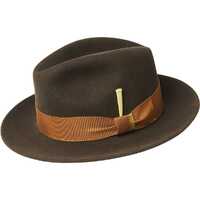 Bailey Mens Ernest Fedora Hat Good for Autumn/Winter Season - Midnight Brown