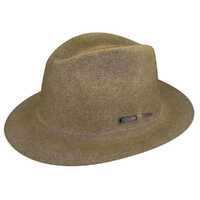 Bailey Atmore Fedora Trilby Hat LiteFelt - Brown