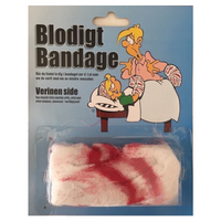 FAKE BLOOD BANDAGE Costume Party Halloween Fancy Dress Tearable Gore
