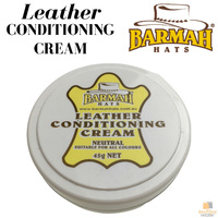 BARMAH Leather Conditioning Cream for Hats Caps Neutral 45g  Conditioner