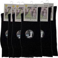 Merino Wool Men's Loose Top Thermal Socks Diabetic Comfort Circulation - 6 Pairs