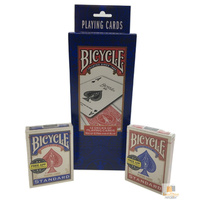 12 Decks BICYCLE PLAYING CARDS Standard Faces MADE IN USA Mix Of Red & Blue BULK