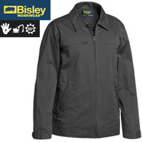 BISLEY Cotton Drill Water Repellant Jacket Warm Flannelette Lining Winter Coat