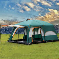 Tasman 3-5 Person Tent Camping Hiking Festival Pop Up Sleeping - Green