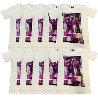 10x 100% Cotton T-Shirt with Print Design Slim Fit Basic Tee Top XS-XXL BULK