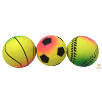 12x SPONGE RUBBER BALL Solid High Bounce Dog Pet Toy Ball BULK  Balls