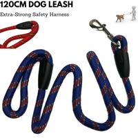 120cm Dog Chain Lead Heavy Duty Strong Pet Leash Rope Harness Safety