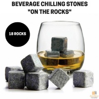 18x Cubes Beverage Chilling Stones Whiskey On The Rocks Soapstone Cooler BULK