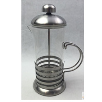 350ml Stainless Steel Glass Coffee Cup French Plunger Press Tea Maker