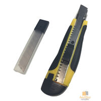 3x BOX CUTTERS Knife Retractable Blade Snap Off Razor 18mm Durable Opener BULK