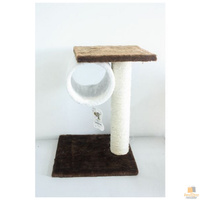 50cm CAT SCRATCHING POST Kitten Gym Tree House Scratcher Toy Pole 6454 Pet