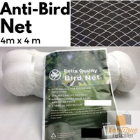 ANTI BIRD NET White Netting For Garden Trees Fruit Plant Crops Orchard Mesh 4x4m