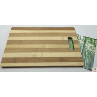 Bamboo Cutting Chopping Board Natural Wooden Slicing Kitchen Platter 25 x 16cm