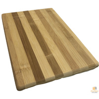 Bamboo Cutting Chopping Board Natural Wooden Kitchen Platter 30 x 20 x 1.7cm