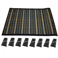 Set of 8 BAMBOO PLACEMATS Dinner Table Decor Party Natural Party 45x30cm BULK