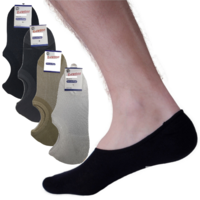 3x Pairs No Show Bamboo Socks Non-Slip Heel Grip Low Cut Invisible Footlet New