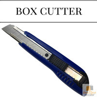 BOX CUTTER Knife Retractable Blade Snap Off Razor 18mm Durable Slide Opener