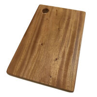 Hard Wood Hygienic Cutting Wooden Chopping Board Natural Kitchen 30 x 19 x 2cm